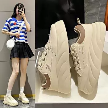 Bread Shoes Women s Spring New Ins Female Student Leisure Sports Versatile Board Shoes Street Shot 35