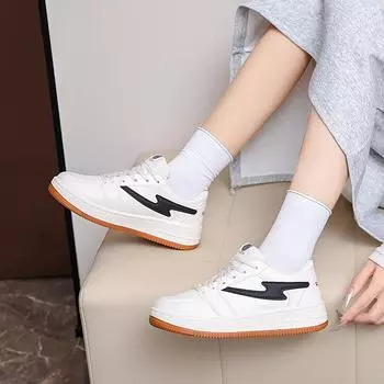 Bread Shoes Women s Trendy Shoes Autumn New Fashion Versatile Platform Retro Board Shoes 35