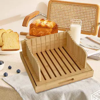 Bread Slicer Baking Tool Sturdy Kitchen Gadget Professional Wood Loaf