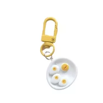 Breakfast Food Breakfast Food Keyring Banana Poached Egg Pendant Cartoon Toast Keychain Couple Chicken