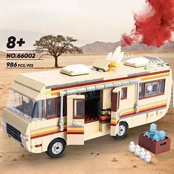 Breaking Bad Greenlight Автобус Модель Строительные Блоки Кирпич Головоломка Игрушки для Мальчиков Подарочный Набор На День Рождения