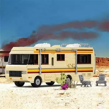 Breaking Bad RV Building Blocks Classic Movie Bad Cooking Lab RV Car Bricks Set DIY Vehicle Toy для детей Подарки на день рождения