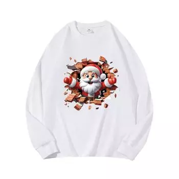 Breaking The Wall Autumn Clothing Long Sleeved Pure Cotton New Men s and Women s Top, Spring Inner Layer, Basic Shirt, Round Neck Long Sleeved T-shirt M коричневый