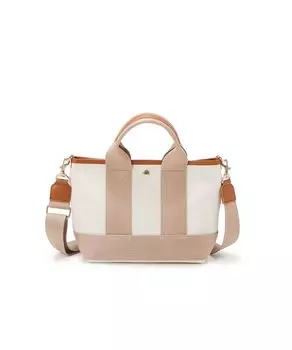 BREATH Scotch Grain Neo Leather Mini Tote Bag with Shoulder S 503080101400 Pale Beige [Topkapi]