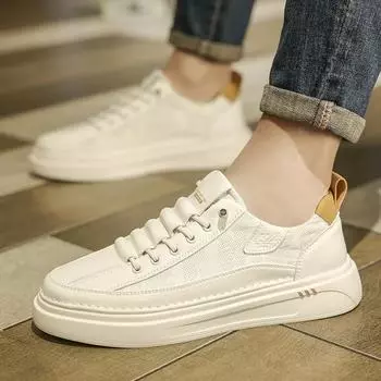 Breathable and fashionable New models comfortable and casual men s board shoes Sneakers Fashion Driving Walking Tennis Shoes for 39 коричневый