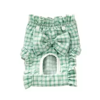 Breathable Dog Safety Trousers Reusable Dog Sanitary Pants Dogs Menstruation Pants Wound Recovery S зелёный