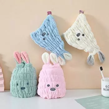 Breathable Drying Bath Hat Super Soft Fashion Lovely Rabbit Wipe Head Towel Bathing Hair розовый