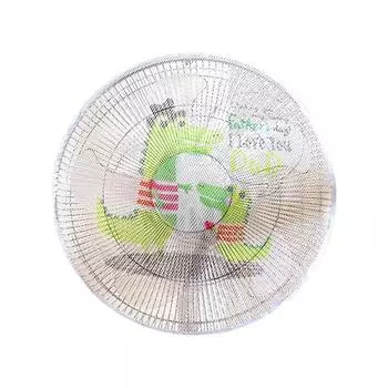 Breathable Fan Safety Protective Mesh Cartoon Mesh Fan Cover Cute Electric Fan Cover Summer C