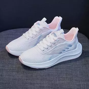 Breathable fly-woven women s shoes running sports shoes women s casual shoes 35