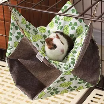 Breathable Hamster Swing Sleeping Nest Double Layer Chinchilla Swing Cage Ferret Hammock Squirrel S-Style B