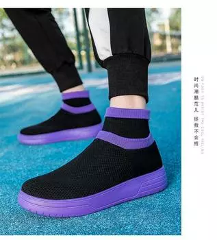 Breathable Men Casual Shoes Lightweight Outdoor Male Walking Shoes Anti-slip Men s Sneakers Slip on Flats Vulcanized Shoes 2024 35 бежевый