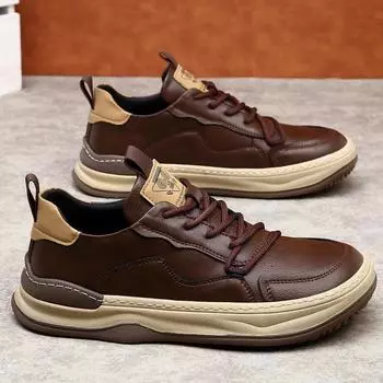 Breathable Men s Cowhide Leather Shoes Outdoor Men s Sports Shoes Mens Shoes 38