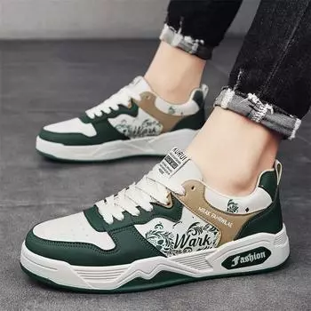 Breathable Men S Shoes Cashew Flower Board Shoes Student Sports Leisure Advanced Sense Work Tide Shoes 39