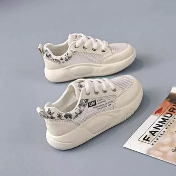 Дышащие сетчатые кроссовки женская летняя обувь 2024 новые одинарные сетчатые туфли студенческие сетчатые туфли папины туфли 21 35 красный