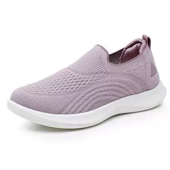 Breathable Mesh Women s Knit Sneakers Lightweight Non Slip Comfortable Casual Sports Shoes Summer Solid Low-Top Walking Footwear 35
