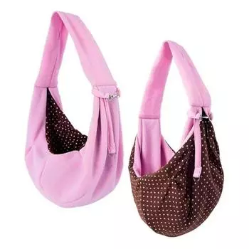 Breathable Pet Shoulder Bag Wide Straps Dog Carrier Pouch Durable Cat Crossbody Bag Outdoor