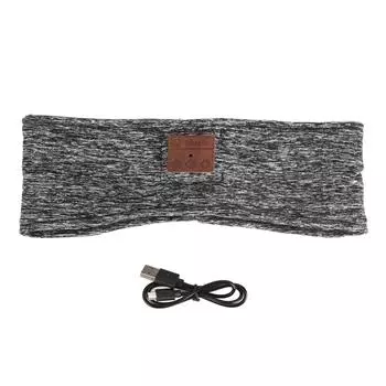 Дышащие наушники для сна беспроводные спортивные музыкальные наушники с повязкой на голову с Bluetooth 5.2 Heather серый