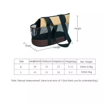 Breathable Small Pet Carrier Summer Pet Dog Carrier Portable Pet Carrier Shoulder Bag Black Cat Dog Carrier Bags For Small Dogs S чёрный