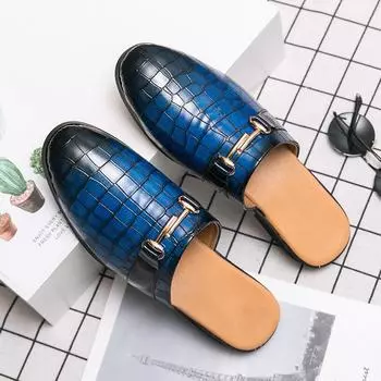 Breathable spring and summer Korean leather shoes fashionable lazy one drag half casual bag head half trend shoes drag version new drag 38