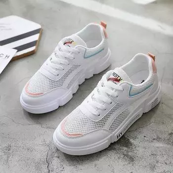 Breathable Summer Shoes Women s Platform Sneakers Soft Sole Casual Women Shoes Fashion Mesh Walking Shoes 2024 Tenis Femme 35 фиолетовый