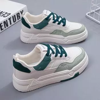 Breathable super fire little white shoes 2024 new trendy and popular students thick-soled versatile sports soft-soled casual fashion board shoes 35