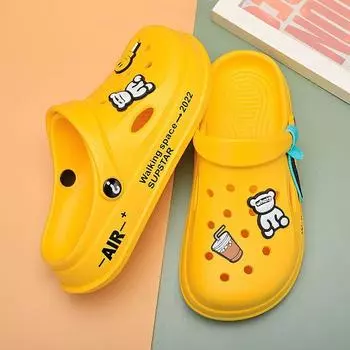 Breathable Swimming Pool Cute Cartoon Ins Sandals 6226-3 Yellow 39/40
