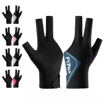 Breathable Three-finger Gloves Left Hand Snooker Cue Glove Billiards Gloves Billiard Accessories зелёный