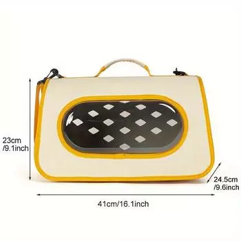 Breathable Transparent Cat Backpack - Stylish Dual-Shoulder Pet Carrier for Small Dogs & Cats, Portable with Contrast Colors Pet bag
