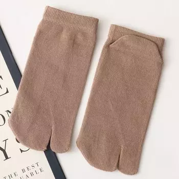 Breathable Women Cotton Sandal Men Unisex Split Tabi Socks Hosiery Two Toe Socks Flip Flop