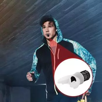 Breathing Trainer Lung Flexer Durable Fitness Exerciser Increases Lung Capacity Breath Adjustable Levels Respiratory Deep Breath чёрный