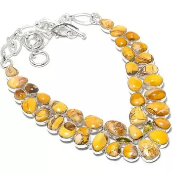 Brecciated Mookaite Gemstone Handmade 925 Silver Jewelry Necklace 18 JCN484-184