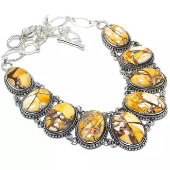 Brecciated Mookaite Gemstone Handmade 925 Silver Jewelry Necklace 18 JCN484-431