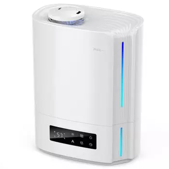 BREEZOME Large Water supply from mist amount 60H continuous Humidity Constant humidity Energy 28 tatami Dry Dry heating Home Gift White Humidifier,