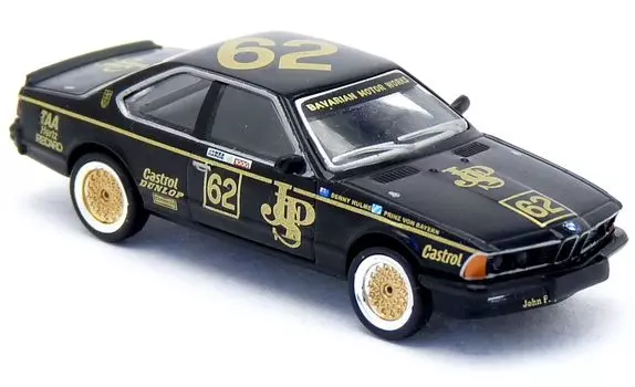 Brekina BM 635 CSi Bathurst JPS BREKINA Bathurst Mini Car HO Scale 1/87 1984#62 чёрный