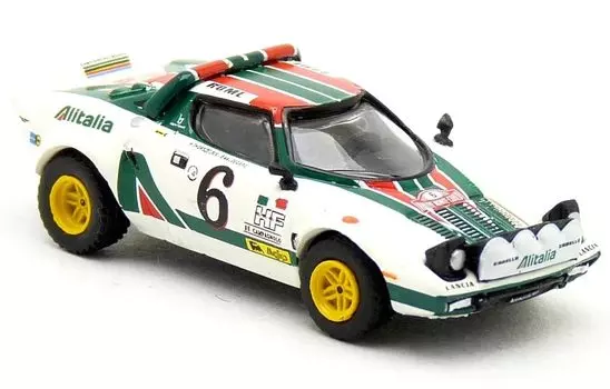 BREKINA Lancia Stratos HF Alitalia 1976 BREKINA Lancia Stratos HF Alitalia Мини-автомобиль HO масштаб 1/87 #6