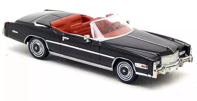 Brekina Mini Car HO Scale Cadillac Eldorado Convertible 1976 1/87 (черный) [Элемент] чёрный