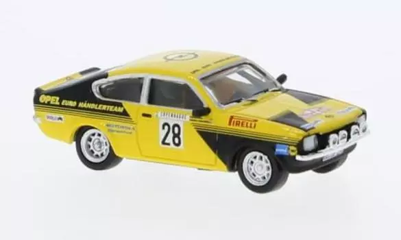BREKINA Opel Kadett C 1976 Ралли Монте-Карло BREKINA Kadett Rally Mini Car HO Масштаб 1/87 GT/E #28