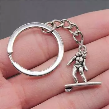 Брелки для йоги, женские аксессуары, милые принадлежности для изготовления ювелирных изделий, размер кольца 28 мм