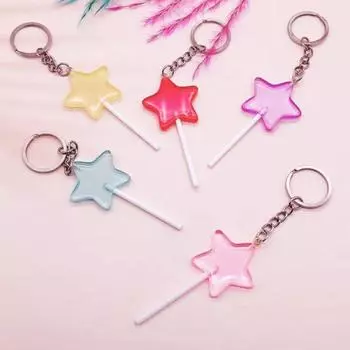 Брелки для ключей из смолы с имитацией еды, мини-сумочки, кулоны, конфеты, леденцы, брелок для мужчин и женщин фиолетовый