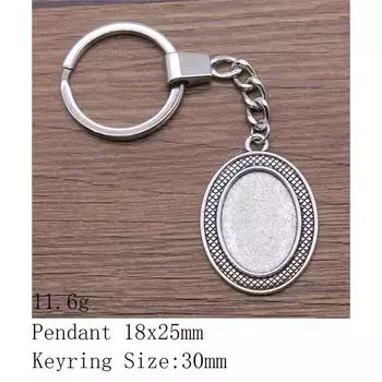 Брелки для ключей на выпускной Пара Сердце Эллиптический стеклянный кабошон База Подставка Брелки Дешевые Милые Вещи Брелок в виде самолета A08-1pcs-18x25mm