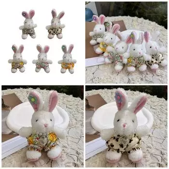 Брелки для ключей Сумка Подвеска Милые кролики Форма Рюкзак Подвеска Мягкие куклы Брелки Полиэстер Текстура для пары Девочек Подростков 1