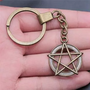 Брелки с изображением Солнца, Луны и Звезды, оптовая продажа ювелирных изделий для мужчин, размер кольца 30 мм