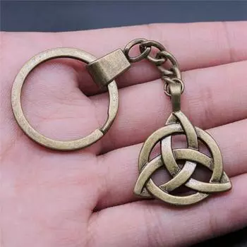 Брелки с кельтской гексаграммой, аксессуары, ювелирные кольца ручной работы, размер 30 мм A05-1pcs-28mm