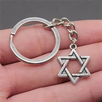 Брелки с кельтской гексаграммой, подвески для пары, милые для изготовления ювелирных изделий, размер кольца 28 мм A24-1pcs-10x26mm