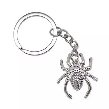 Брелки с летучей мышью-пауком, аксессуары для ключей своими руками из металла A04-1pcs-33x23mm