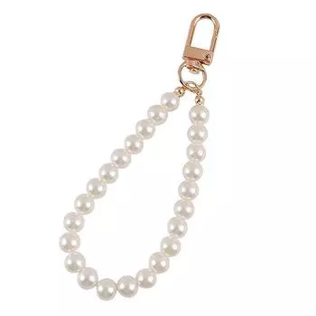 Брелки с жемчугом и бисером для женщин, автомобильная сумка, Bluetooth-гарнитура, брелоки, подвеска