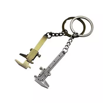 Брелки со штангенциркулем, модные ювелирные изделия, подвеска для стайлинга автомобилей, брелок с штангенциркулем, металлический