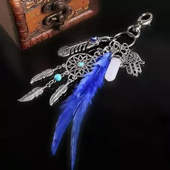 Брелки в стиле бохо Ловец снов Брелок Перо Брелок Автомобильный брелок Подвеска