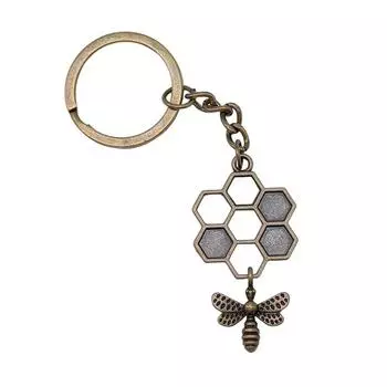 Брелки в виде пчелы-бабочки, брелки для Diy, аксессуары для металлических ремесленных цепочек для ключей