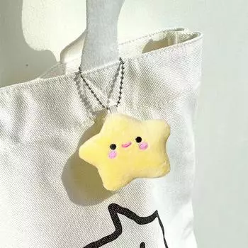 Брелки в виде плюшевых звездочек Милые улыбающиеся звездочки Брелки для девочек Милые автомобильные брелки Звездные кукольные брелки Автомобильные ключи A5